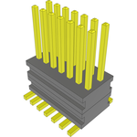 Conn Board Stacker HDR 14 POS 0.8mm Solder ST SMD Tube