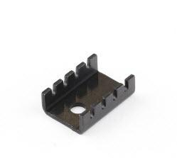 Assmann WSW components, Inc-V7237A1 散热器 Heat Sink Passive TO-220 Finger Screw Mount Aluminum 1100 32°C/W Black Anodized
