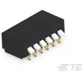 TE Connectivity-5-1571999-1 Switch DIP Switch DIP OFF ON SPST 6 Piano 0.1A 24VDC Gull Wing 2.54mm SMD Tube