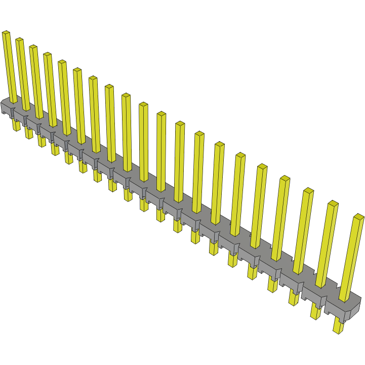 Samtec-MTLW-120-08-G-S-370 Steckverbinderleisten und Leiterplattenbuchsen Conn Unshrouded Header HDR 20 POS 2.54mm Solder ST Top Entry Thru-Hole Bulk