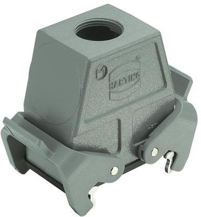 HARTING Technology Group-19300100736 Backshells Hood 180° 10B Shell Size Powder Die Cast Aluminum Double Lock Han®