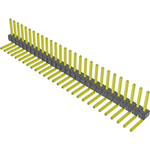 Conn Unshrouded Header HDR 28 POS 2.54mm Solder RA Side Entry Thru-Hole Bulk