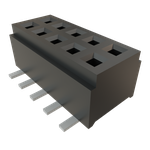 Conn Micro Socket Strip SKT 10 POS 1mm Solder ST SMD Tube