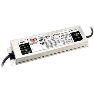 Mean Well Enterprises-ELG-240-C1750B Suministros de energía LED AC/DC LED Power Supply 239.75W Single 6-Pin