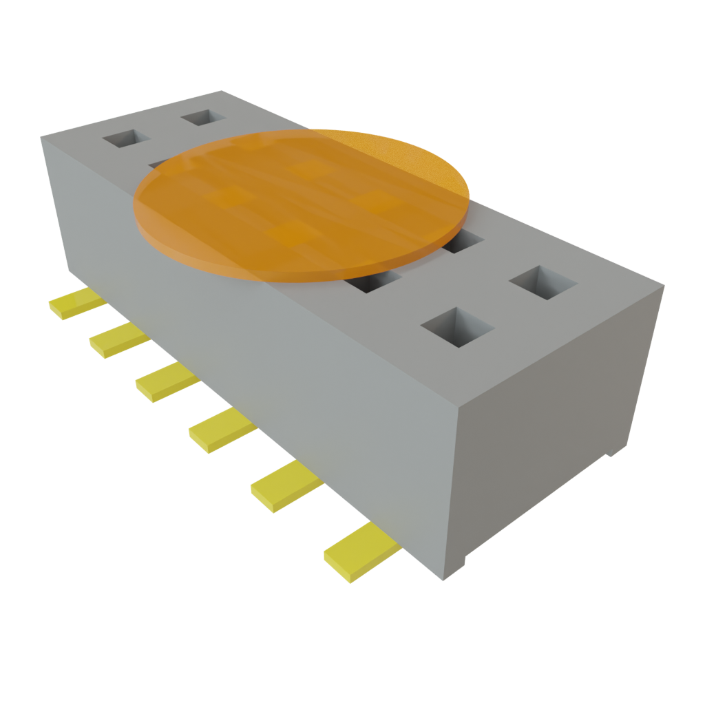 Samtec-CLP-106-02-G-D-K-TR 连接器插头及 PCB 插座 Conn Socket Strip SKT 12 POS 1.27mm Solder ST Top Entry SMD TIGER CLAW™ T/R