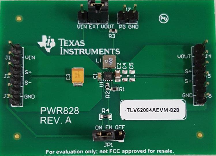 Texas Instruments-TLV62084AEVM-828 Cartes et kits de développement de gestion de la puissance TLV62084A DC to DC Converter and Switching Regulator Chip 1.2V Output Evaluation Board