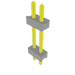 Conn Board Stacker HDR 2 POS 2mm Solder ST Top Entry Thru-Hole Bulk