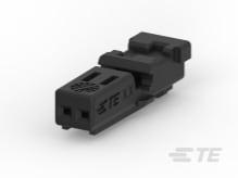 TE Connectivity-2302450-1 分立接线罩连接器 Conn Housing F 2 POS 1.8mm Crimp ST Cable Mount Black Loose