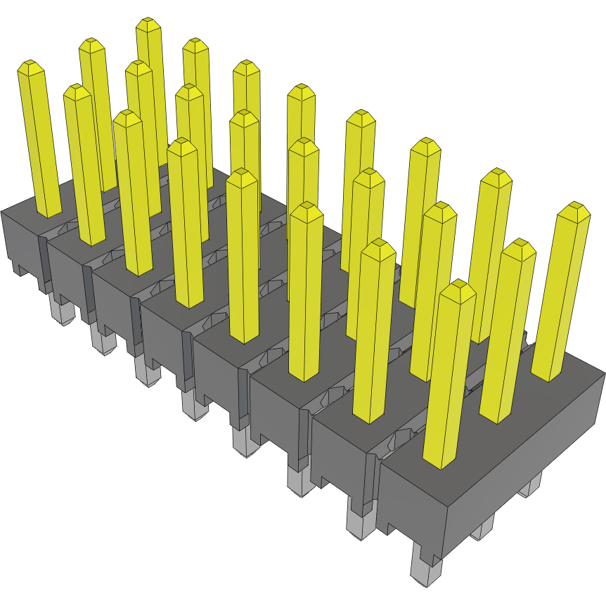 Samtec-HTSW-108-07-S-T Connector Headers and PCB Receptacles Conn Unshrouded Header HDR 24 POS 2.54mm Solder ST Top Entry Thru-Hole Bulk