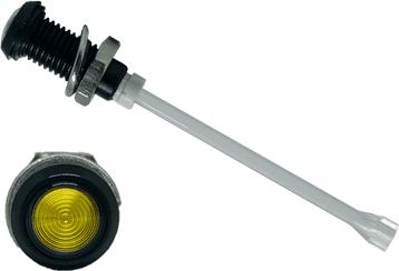 Bivar-RHD-1390-F9PZY67PR LED-Lichtleiter LED Light Pipe Round Vertical Fresnel Yellow Rigid Bag