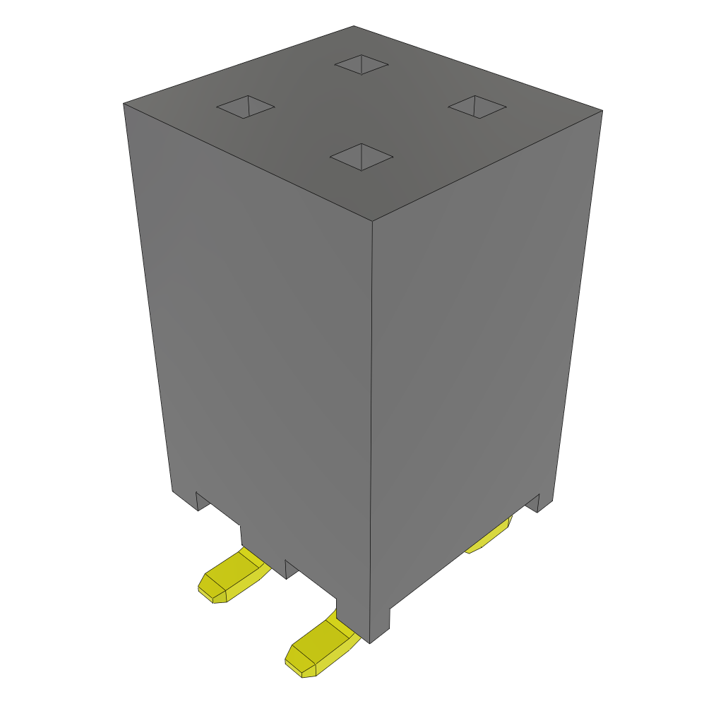 Samtec-SQW-162-01-F-D-VS Piastre connettori e prese PCB Conn Socket Strip SKT 124 POS 2mm Solder ST Top Entry SMD Tube