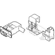 TE Connectivity-745550-1 Adattatori Shrink Boot Backshell/Cable Clamp 90° 1 Shell Size Thermoplastic