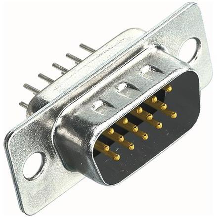 HARTING-09561617700 Conector D-subminiatura Conn D-Sub PIN 15 POS 1.14mm Solder ST Thru-Hole 15 Terminal 1 Port