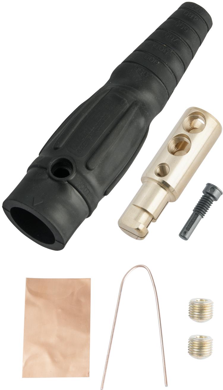 Marinco-CLS182MB-A Steckverbinder CLS Series Inline (400A / 600V) #6 - #2 AWG Male - Black (A)