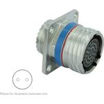 SOURIAU-8D011F02BA Steckverbinder, rund Conn Circular SKT 2 POS Crimp ST Flange Mount 2 Terminal 1 Port
