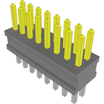 Conn Unshrouded Header HDR 16 POS 1.27mm Solder ST Top Entry Thru-Hole Tube