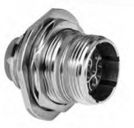 Amphenol-M83723/84G2025N Conector circular Conn Circular SKT 25 POS Crimp ST Jam Nut 25 Terminal 1 Port