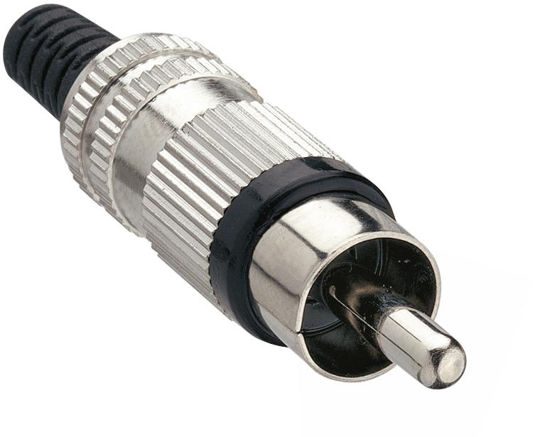 Lumberg-STO 2 SCHWARZ Connettore audio e video Conn RCA M 2 POS Solder ST Cable Mount 1 Terminal 1 Port Bulk