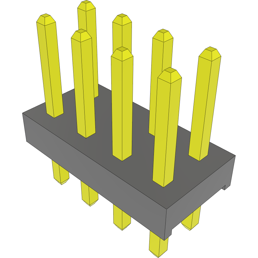Samtec-MTMM-104-04-L-D-170 Connector Headers and PCB Receptacles Conn Unshrouded Header HDR 8 POS 2mm Solder ST Top Entry Thru-Hole Bulk