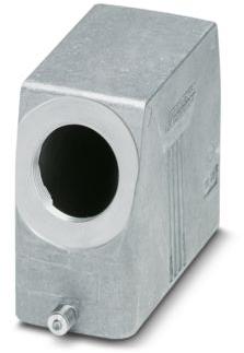 PHOENIX CONTACT-1412679 Adaptateurs pour manchons thermorétractables Sleeve housing B16 for single locking latch Material: Die-cast aluminum salt water resistant Cable outlets: 1 lateral Height: 76 mm Cable gland: none Gland: no 1x M32 Standard