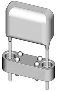 Fischer Elektronik-MDB 07 Accessori per la gestione termica Thrml Mgmt Access Mounting Pad Polyamide 6