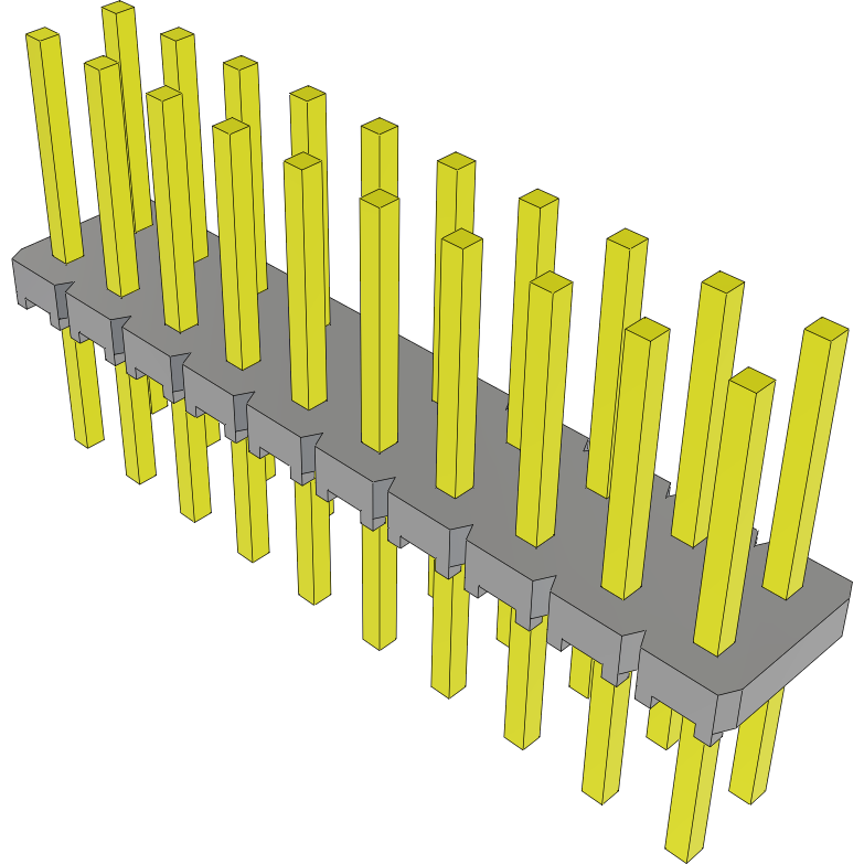 Samtec-MTLW-110-08-T-D-270 Steckverbinderleisten und Leiterplattenbuchsen Conn Unshrouded Header HDR 20 POS 2.54mm Solder ST Top Entry Thru-Hole Bulk