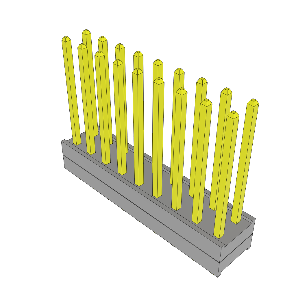 Samtec-TW-09-04-G-D-120-050 Steckverbinderleisten und Leiterplattenbuchsen Conn Board Stacker HDR 18 POS 2mm Solder ST Top Entry Thru-Hole Bulk