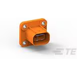 TE Connectivity-2103124-4 Connector Discrete Wire Housing Conn Housing RCP 2 POS Crimp ST Panel Mount Orange Package