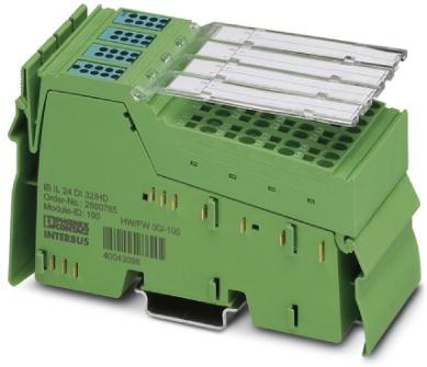 PHOENIX CONTACT-2878243 Schnittstellenmodule Inline, Digital input terminal, Digital inputs: 32 (NPN), 24 V DC, connection method: 1-wire, transmission speed in the local bus: 500 kbps, degree of protection: IP20, including Inline connectors and marking fields