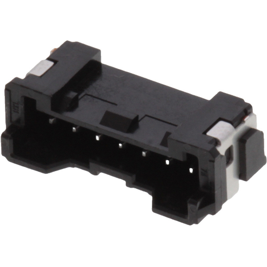 Molex-5055780771 Connector Headers and PCB Receptacles Conn Shrouded Header (4 Sides) HDR 7 POS 2mm Solder RA Side Entry SMD Micro-Lock Plus T/R