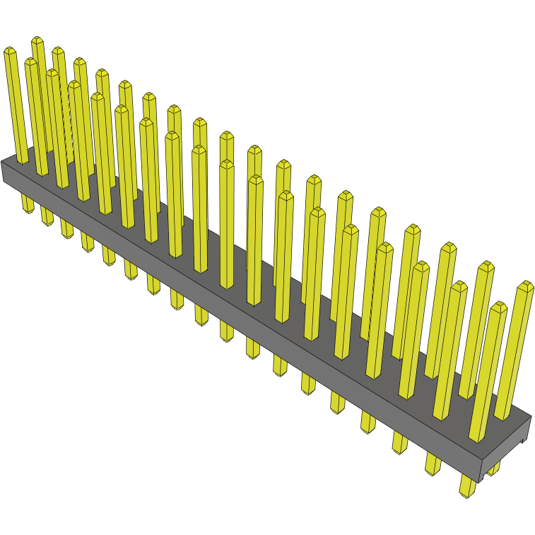Samtec-MTMM-118-07-G-D-305 Steckverbinderleisten und Leiterplattenbuchsen Conn Unshrouded Header HDR 36 POS 2mm Solder ST Top Entry Thru-Hole Bulk