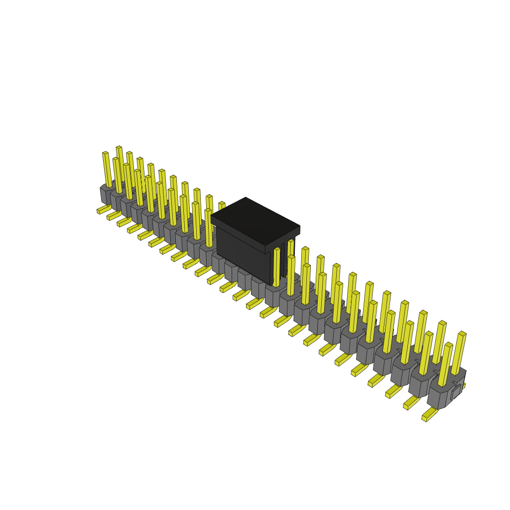Samtec-TSM-125-01-F-DV-P-TR Steckverbinderleisten und Leiterplattenbuchsen Conn Unshrouded Header HDR 50 POS 2.54mm Solder ST Top Entry SMD T/R