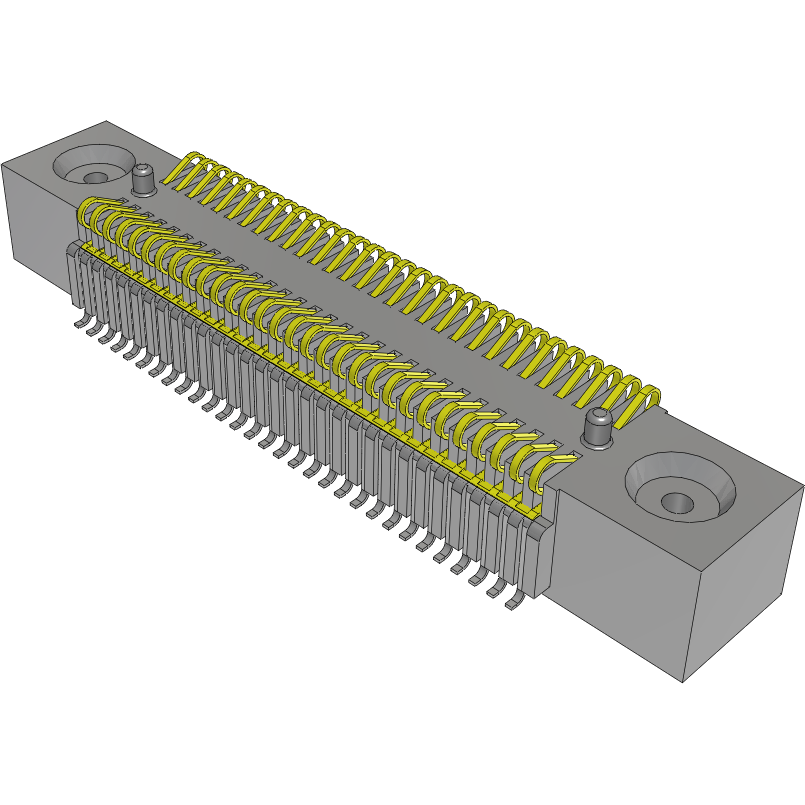 Samtec-FSI-130-06-LM-D-E-AD Embases de raccordement et réceptacles PCB Conn One Piece Board Stacker HDR 60 POS 1mm Solder ST SMD Tube