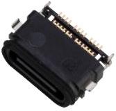 Amphenol Communications Solutions-124019322112A Connector USB Conn USB 3.1 Type C RCP 24 POS Solder ST SMD 24 Terminal 1 Port T/R/Tray