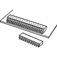 Amphenol Communications Solutions-71609-314LF Steckverbinderleisten und Leiterplattenbuchsen Dubox® 2.54mm, Board to Board Connector, PCB Mounted Receptacle, Right Angle, Surface Mount, Double row , 28 Positions, 2.54mm (0.100in) Pitch