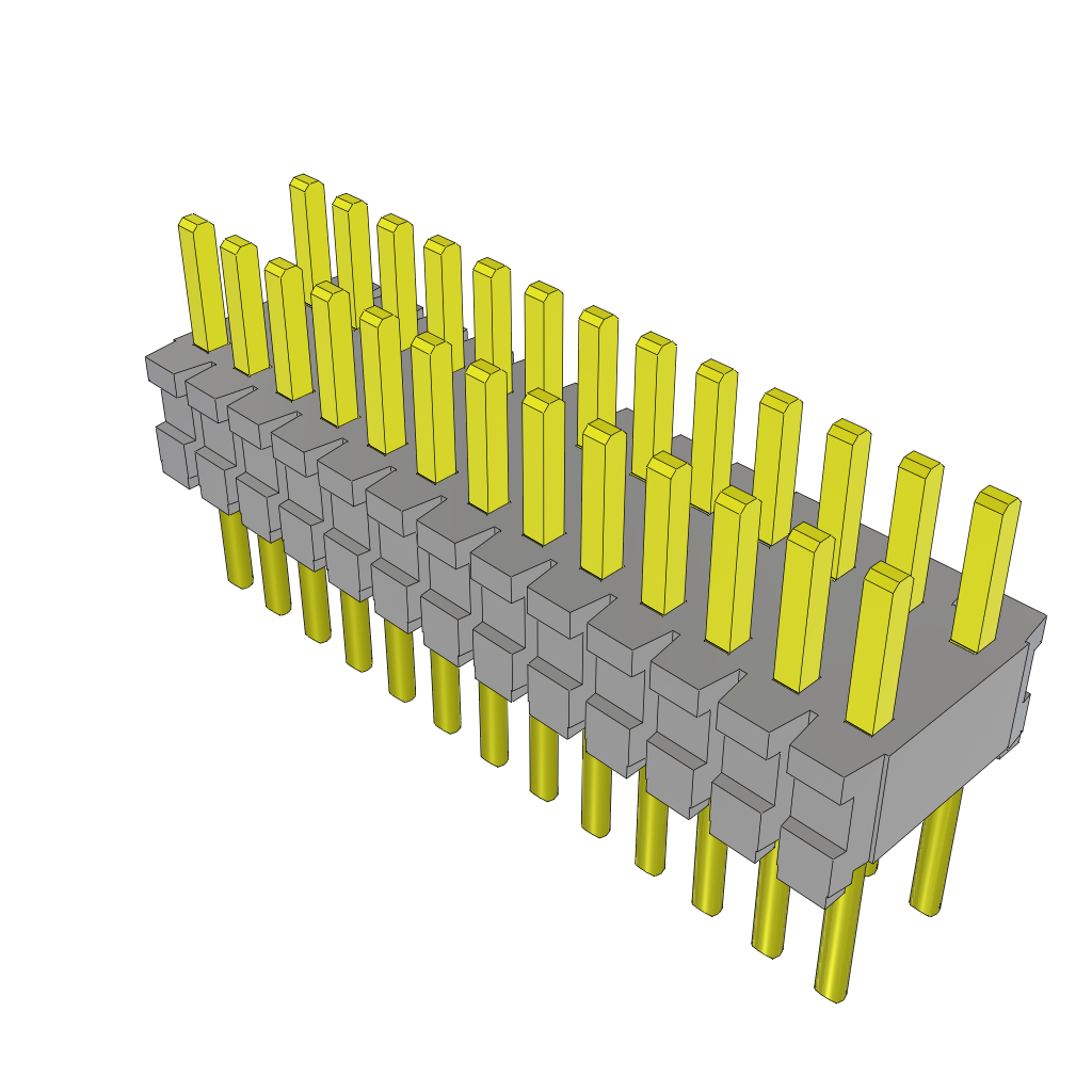 Samtec-TMS-113-02-S-D Connector Headers and PCB Receptacles Conn Unshrouded Header HDR 26 POS 1.27mm Solder ST Top Entry Thru-Hole Tube