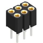 Fischer Elektronik-BLY 2 6 Steckverbinderleisten und Leiterplattenbuchsen Conn Socket Strip F 6 POS 2mm Solder Gold Through Hole