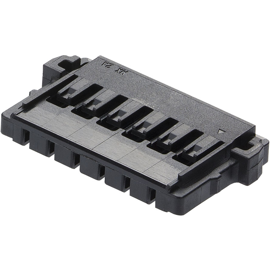 Molex-2053410206 | Pico-Lock 2.0 W/B REC HSG 6P Connector Discrete Wire Housing Conn Housing RCP 6 POS 2mm Crimp ST Cable Mount Black Bag