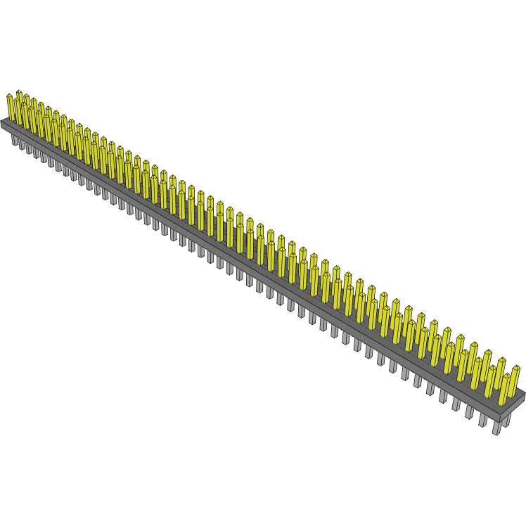 Samtec-FTS-150-01-L-D Connector Headers and PCB Receptacles Conn Unshrouded Header HDR 100 POS 1.27mm Solder ST Top Entry Thru-Hole Tube