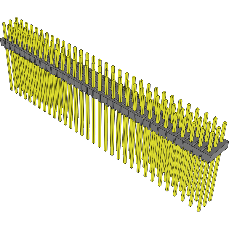 Samtec-TSW-132-12-G-T Connector Headers and PCB Receptacles Conn Unshrouded Header HDR 96 POS 2.54mm Solder ST Top Entry Thru-Hole Bulk