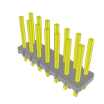 Conn Unshrouded Header HDR 14 POS 2.54mm Solder ST Top Entry Thru-Hole Bulk