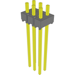 Conn Unshrouded Header HDR 6 POS 2.54mm Solder ST Top Entry Thru-Hole Bulk