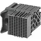 Molex-0768503008 Blackplane del conector Conn DIN 41612 RCP 96 POS 1.9mm Solder RA Thru-Hole Impact™ Tray