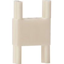 Bivar-RL3-540 Lighting Accessories LED Mount, Vertical, 0.540in., All Rectangular LED, 2 Lead, Rectangular, Molded Nylon, White