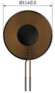 TDK-WR111180-49F5-G Wireless Charging Coils Wireless Charging Coil Receiver 31.8uH 5% 100KHz 1.34OhmDCR Through Hole