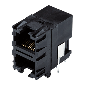 Same Sky (formerly CUI Devices)-CRJ036-5-TH Steckverbinder, Telefon und Telekommunikation 8P8C, 2x4 Port, Horizontal, Shielded, No LED, Through Hole, RJ45 Modular Connector