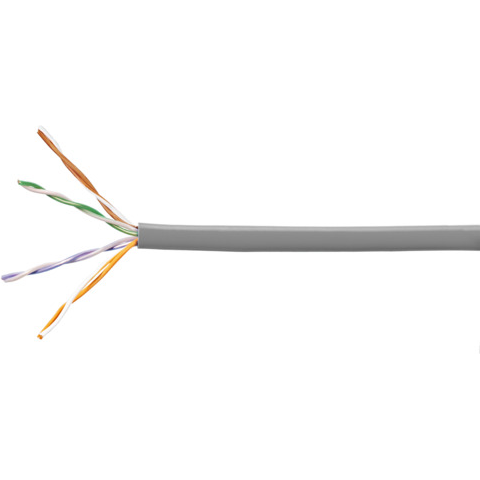TE Connectivity-884021384/30 Kabel, Mehrleiter Category 5e U/UTP Cable, non-plenum, gray jacket, 4 pair count, 3000 ft (914 m) length, reel