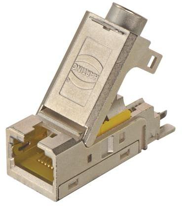 HARTING-09145451562 Telecomunicaciones y teléfono del conector Conn RJ-45 F 8 POS IDT ST Cable Mount 8 Terminal 1 Port Han® Cat 6a