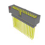 Conn Elevated Shrouded Header HDR 30 POS 2.54mm Solder ST Top Entry Thru-Hole Layer