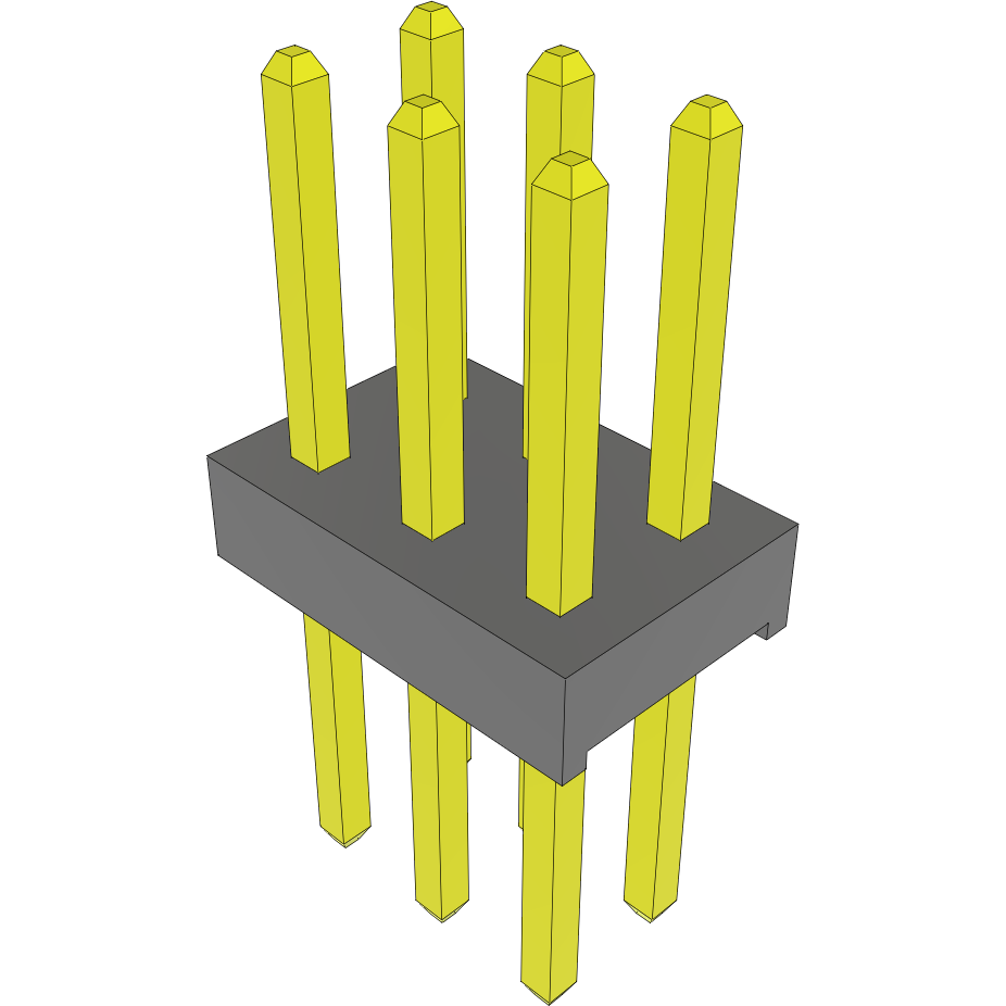 Samtec-MTMM-103-07-S-D-200 连接器插头及 PCB 插座 Conn Unshrouded Header HDR 6 POS 2mm Solder ST Top Entry Thru-Hole Bulk